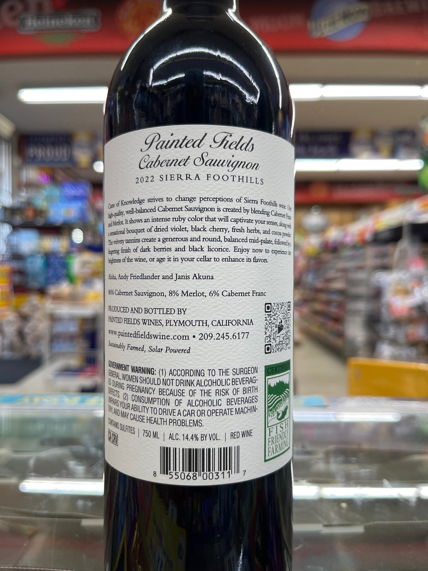 Painted Fields Old Vine Zinfandel 750ml (Local Wine)