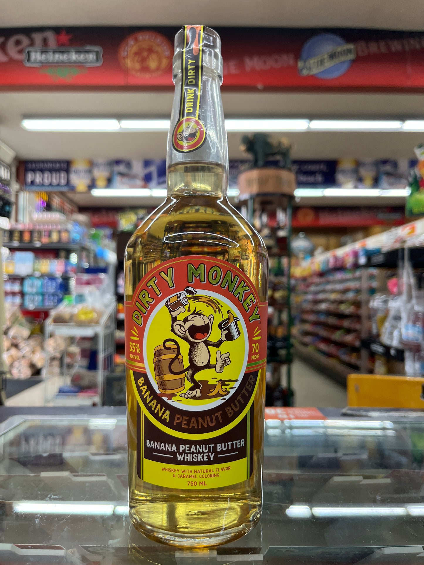 Dirty Monkey Banana Peanut Butter Whiskey 750ml