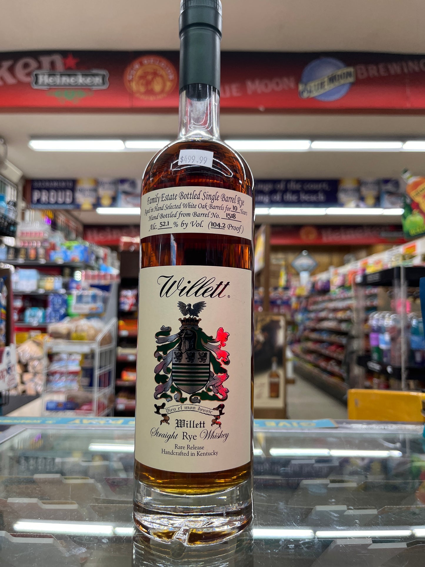 Willet 10 years old rye whiskey Bottle no. 78. at a great price of $449.99