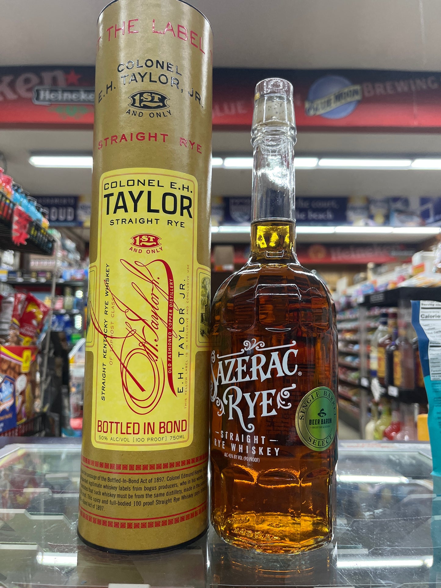 Colonel E.H. Taylor Straight Rye 750 ml combo