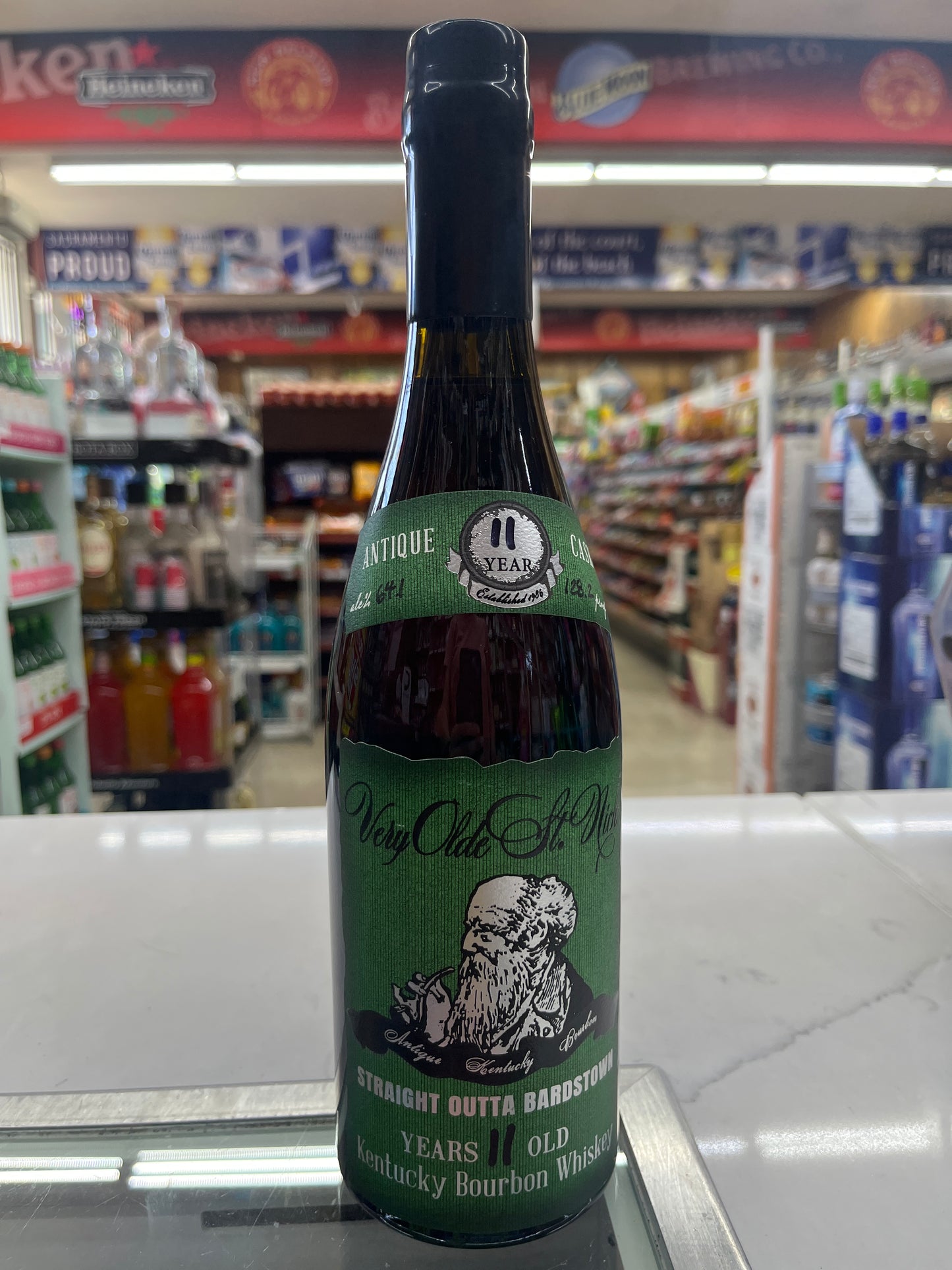 Very old St. Nick Straight Out of Bardstown 11years old 750ml