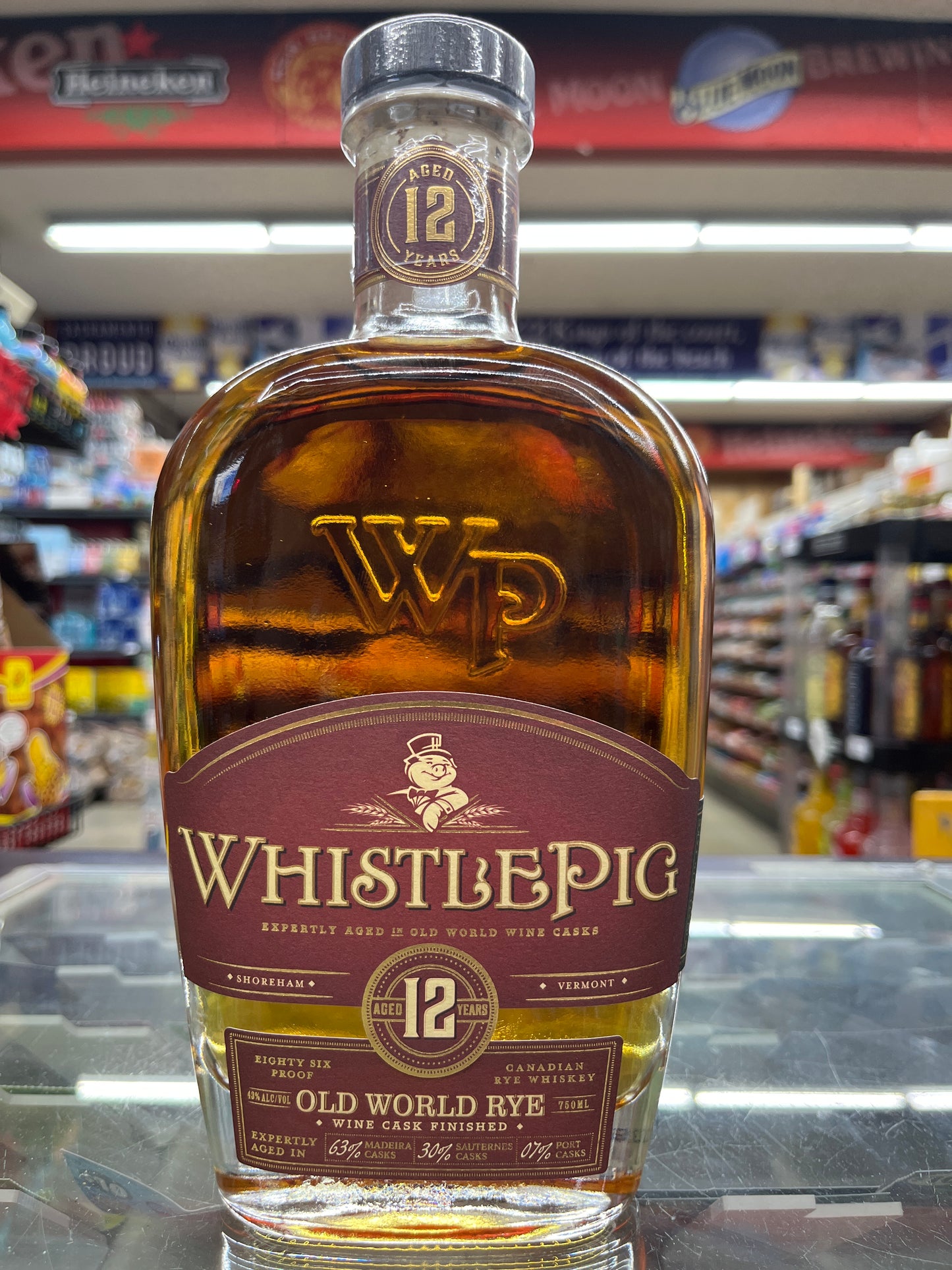 Whistlepig Rye Whiskey aged 12yrs old 750ml
