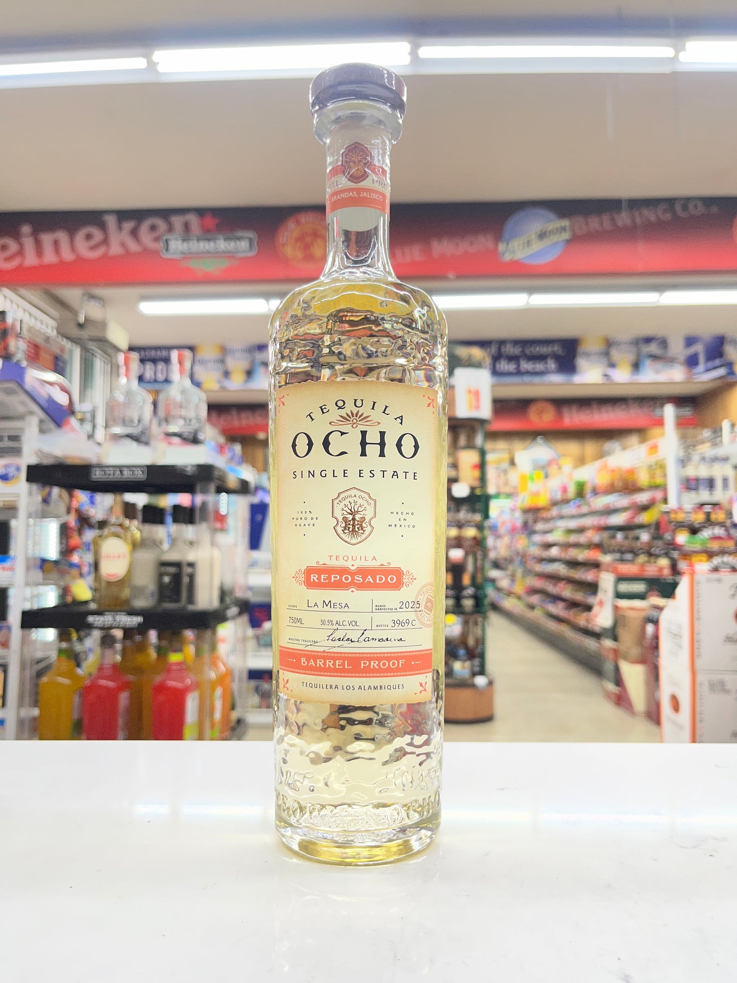 Tequila Ocho Reposado Barrel Proof 750ml