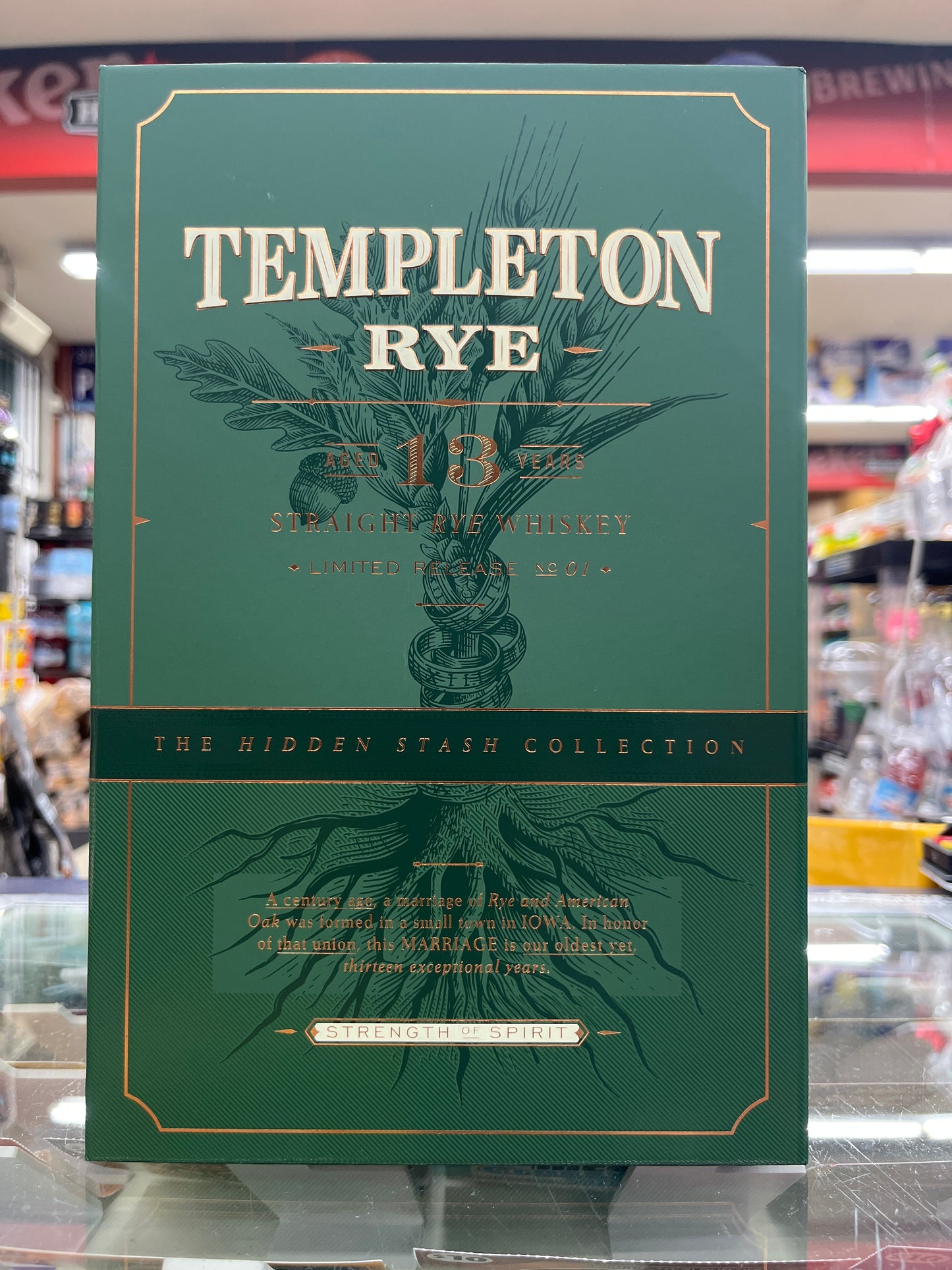 Templeton Rye Whiskey 13 Year Hidden Stash Collection 750ml