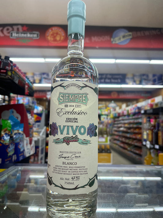 Siempra Tequila Blanco Exclusive Special Edition Vivo 750ml