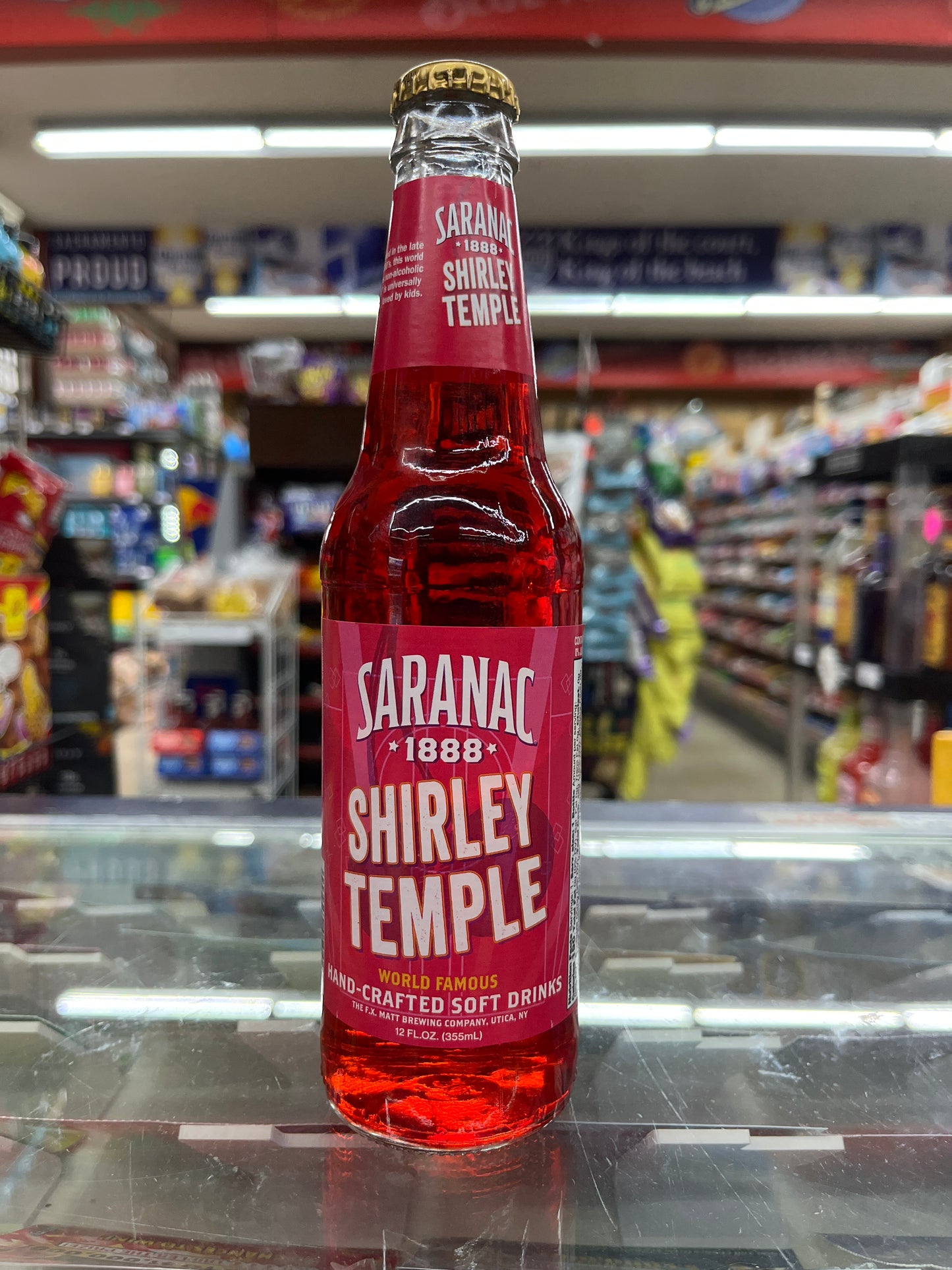 Saranac Shirley Temple Soft Drink 12fl oz