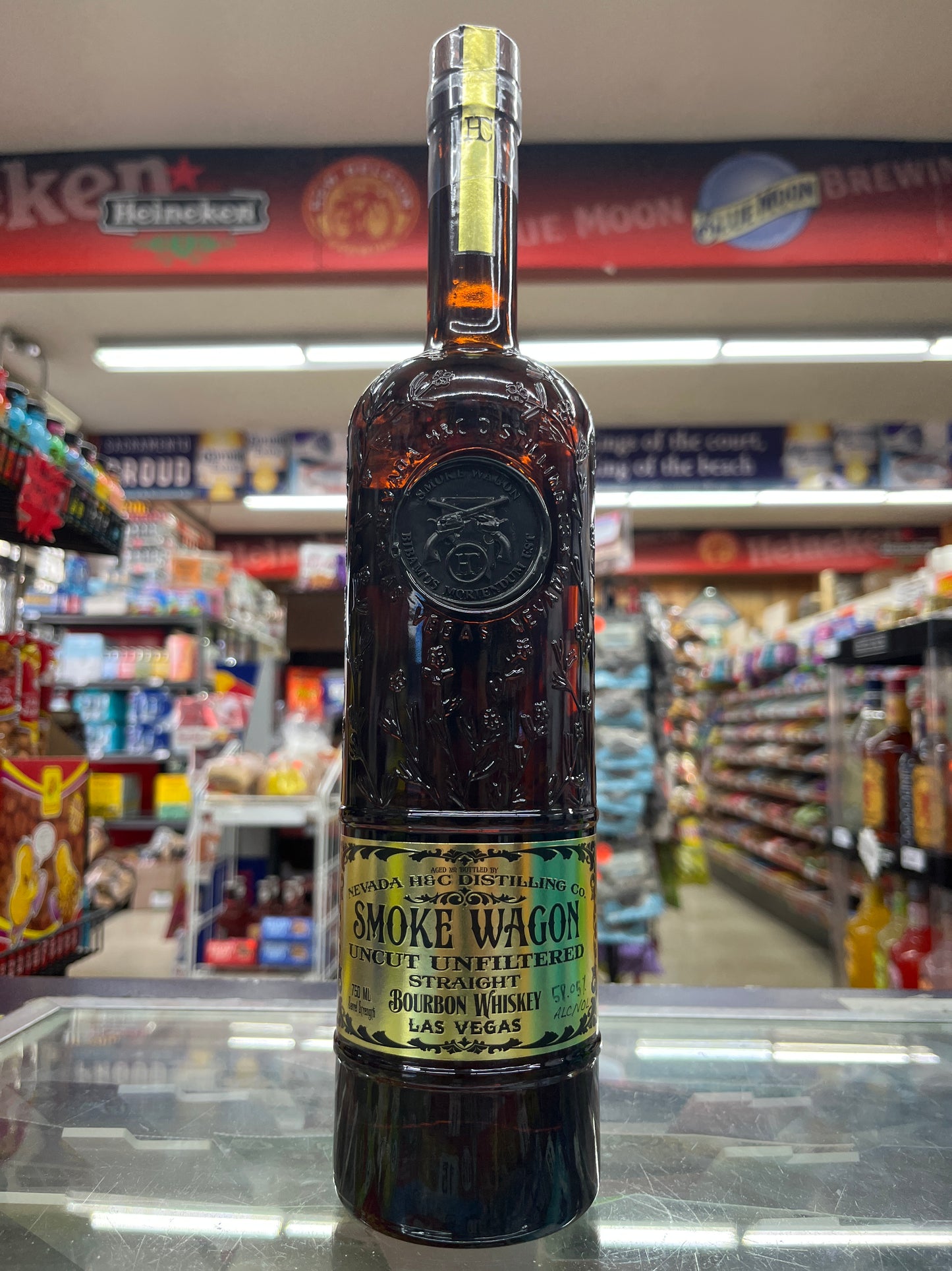 Smoke Wagon Uncut Unfiltered Bourbon 750ml