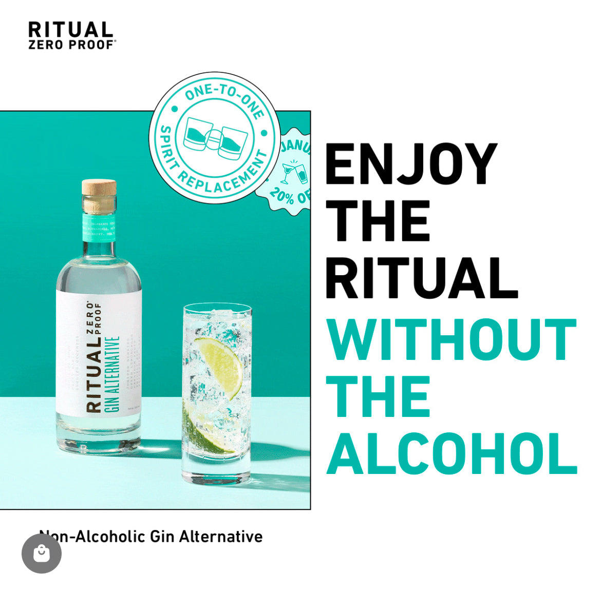 Ritual Zero Proof Gin Alternative 750ml