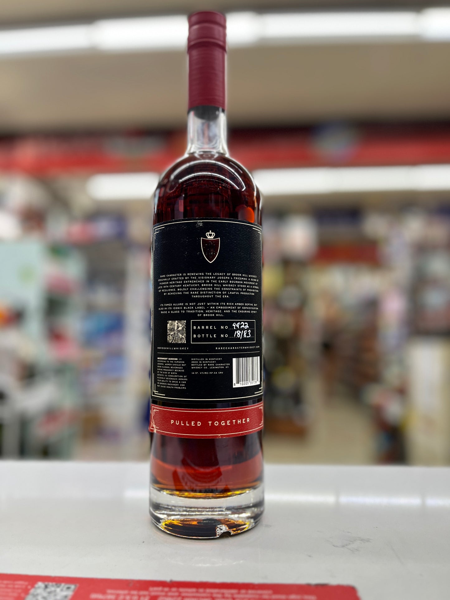 Brookhill 14 years old Kentucky Straight Bourbon 750ml (pulled together 143.62 proof)