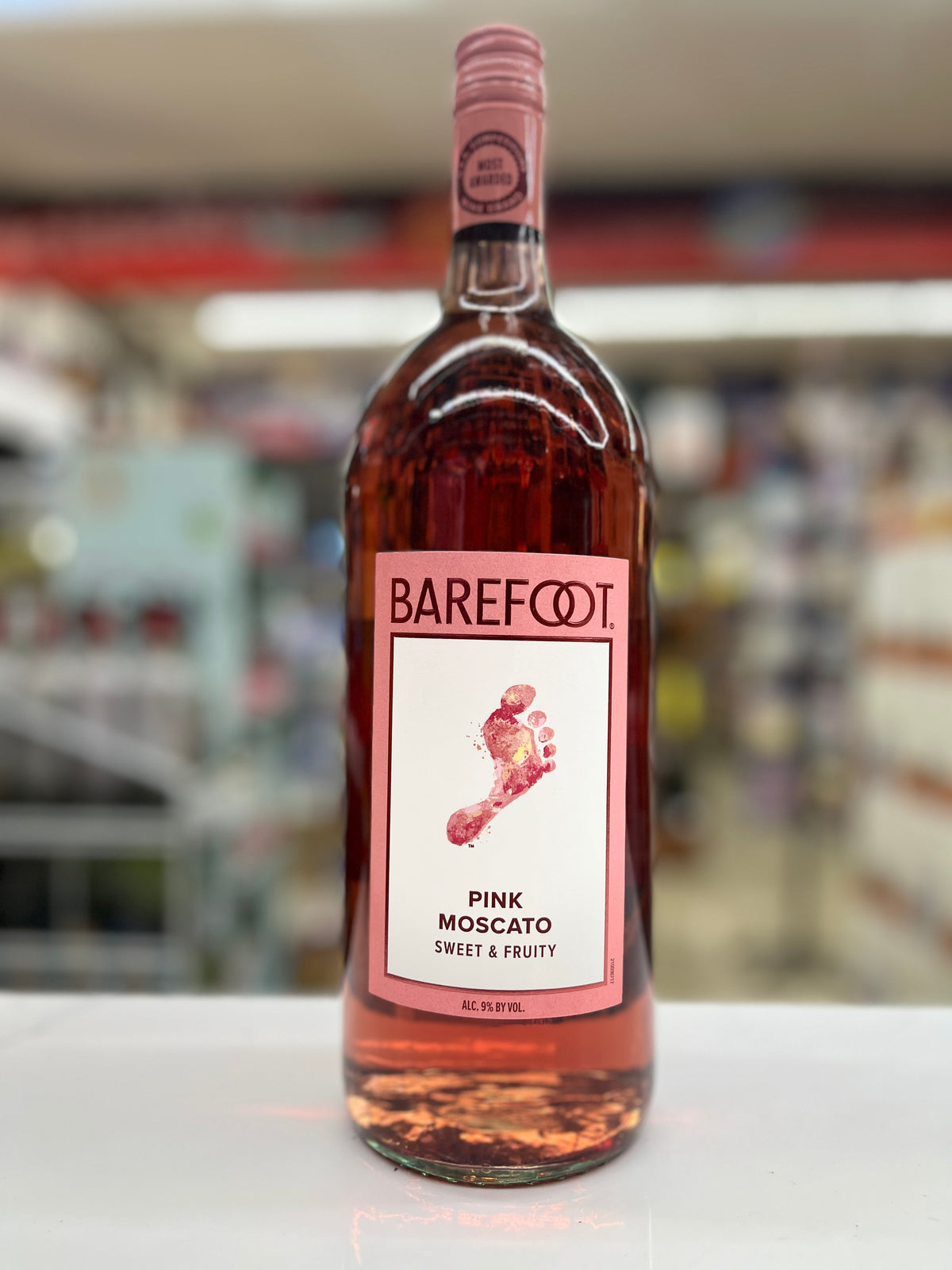 Barefoot Pink Moscato Wine 1.5L
