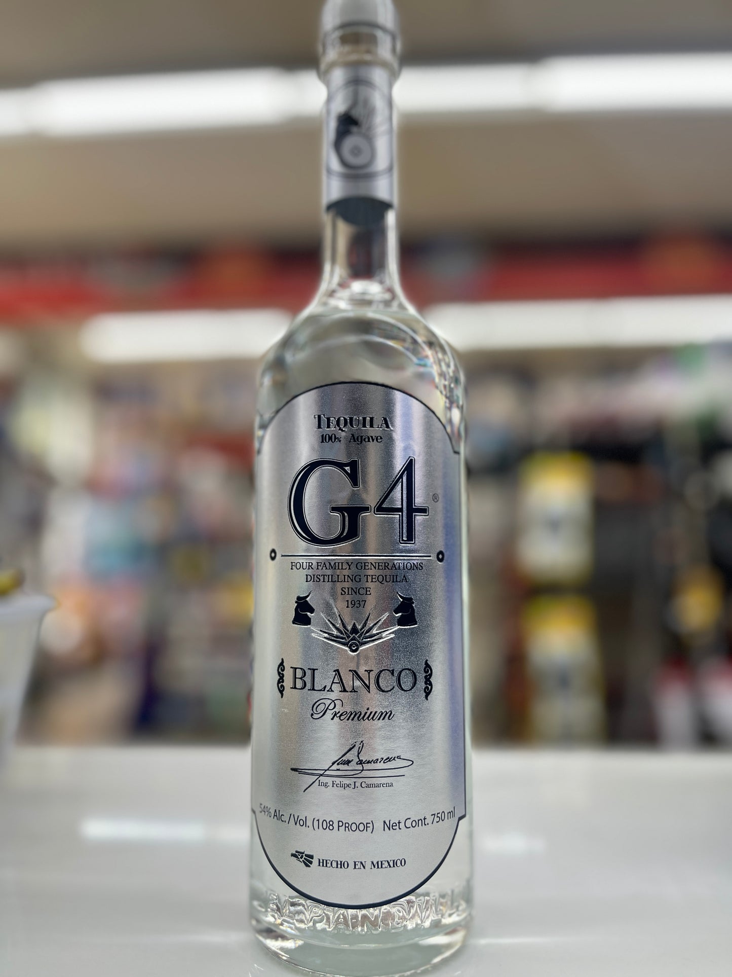 G4 Tequila High proof Blanco 750ml