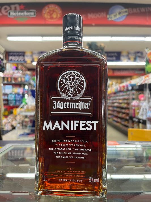 JAGERMEISTER HERBAL LIQUEUR MANIFEST 1Liter