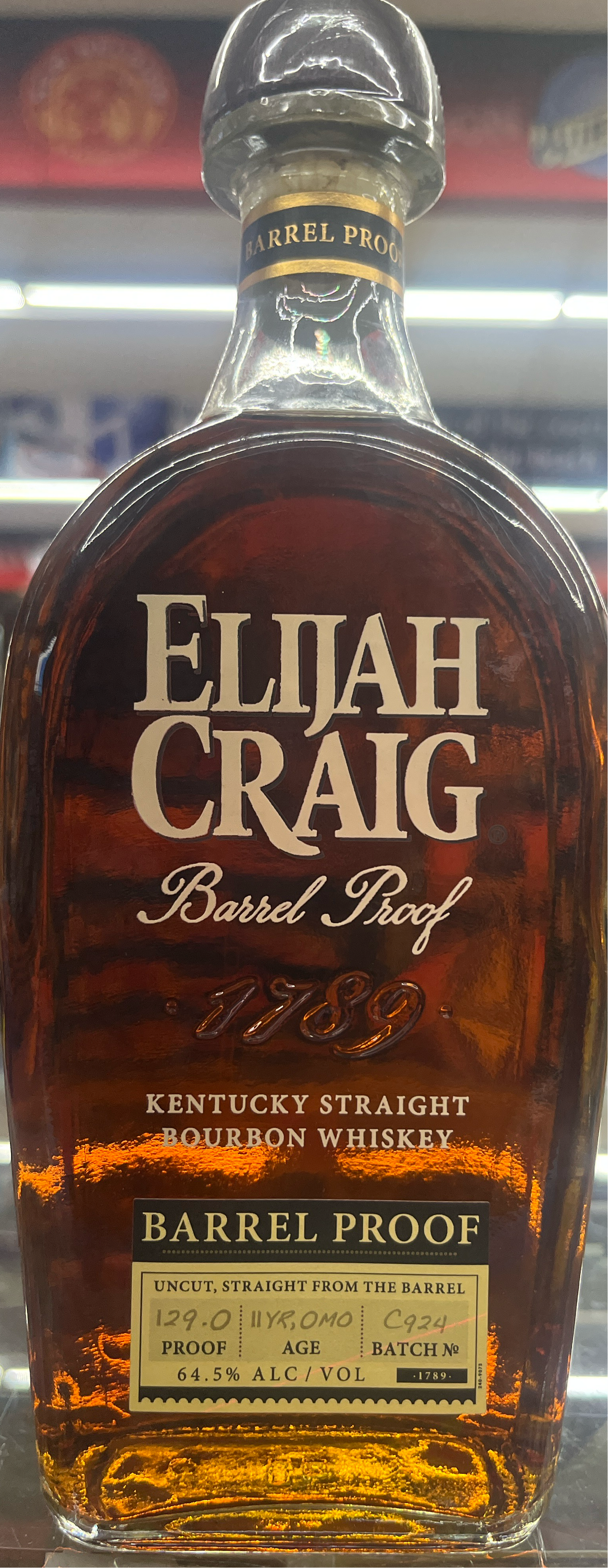 Elijah Craig Barrel Proof C924 (750ml)