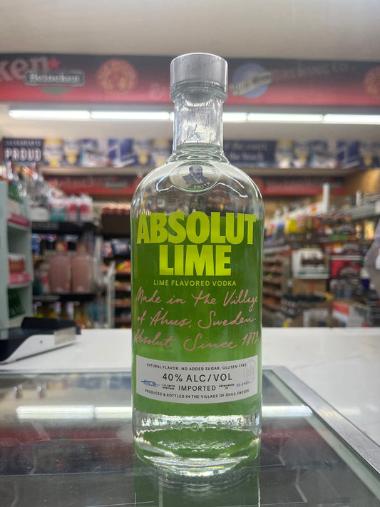 Absolut Lime Vodka 750ml
