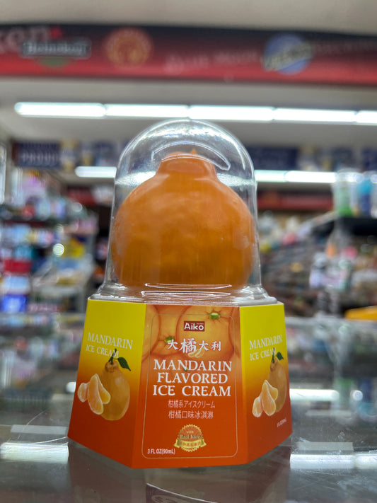 Mandarin flavored ice cream by Hong Qi