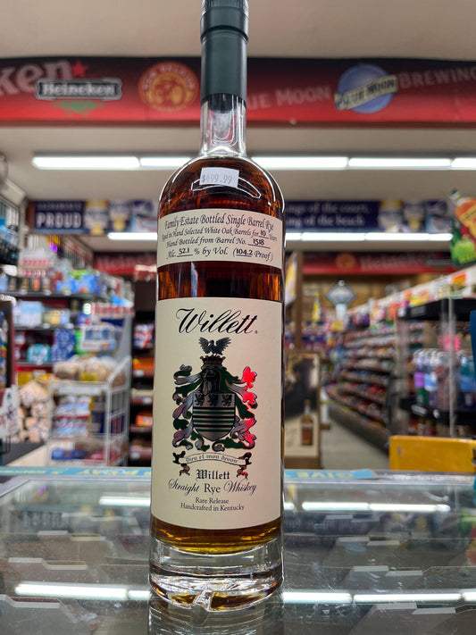 Willet 10 years old rye whiskey Bottle no. 78. at a great price of $449.99