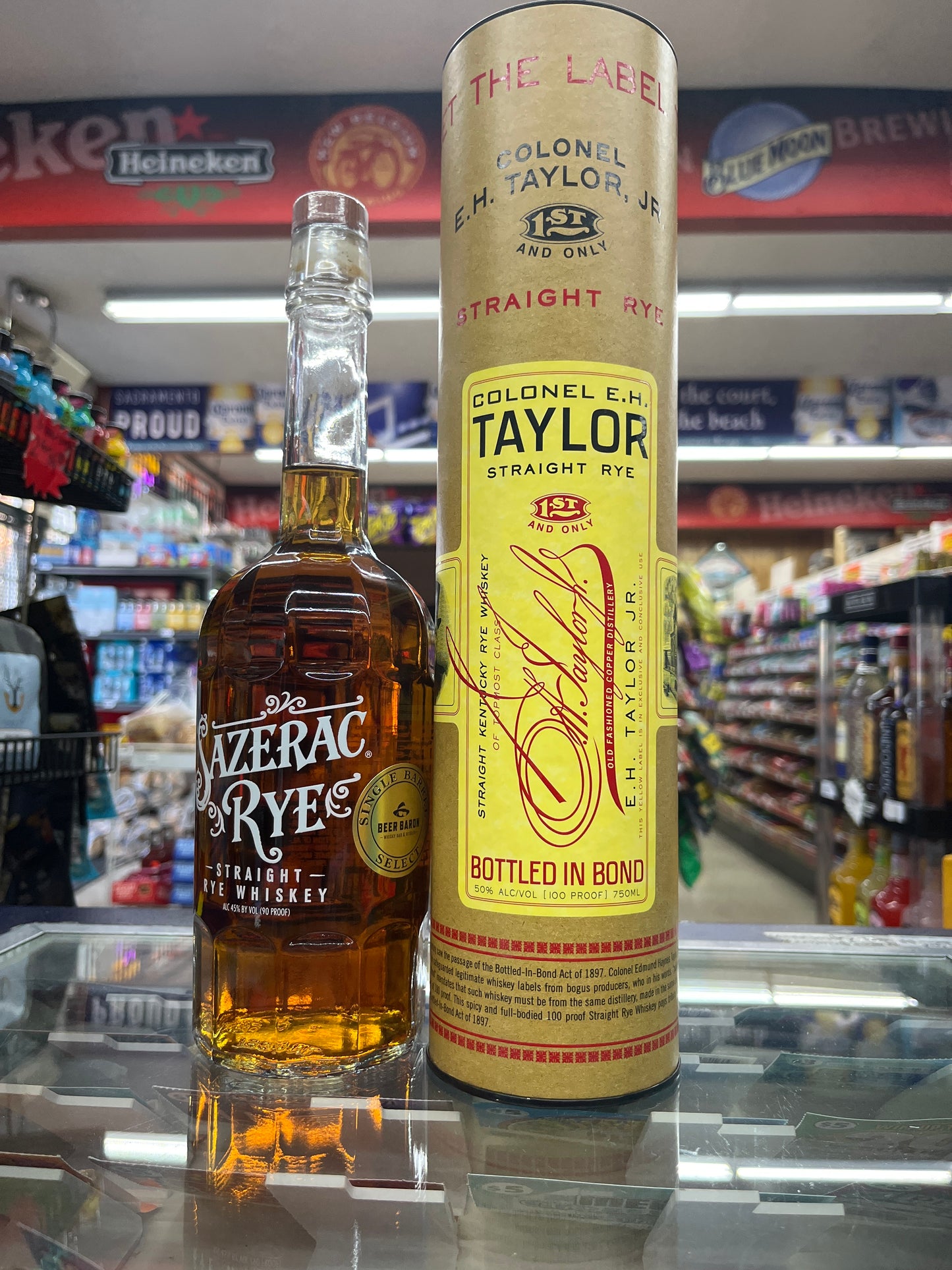 Colonel E.H. Taylor Straight Rye 750 ml combo