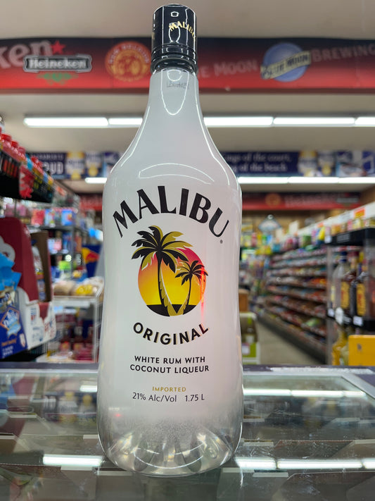 Malibu rum bottle