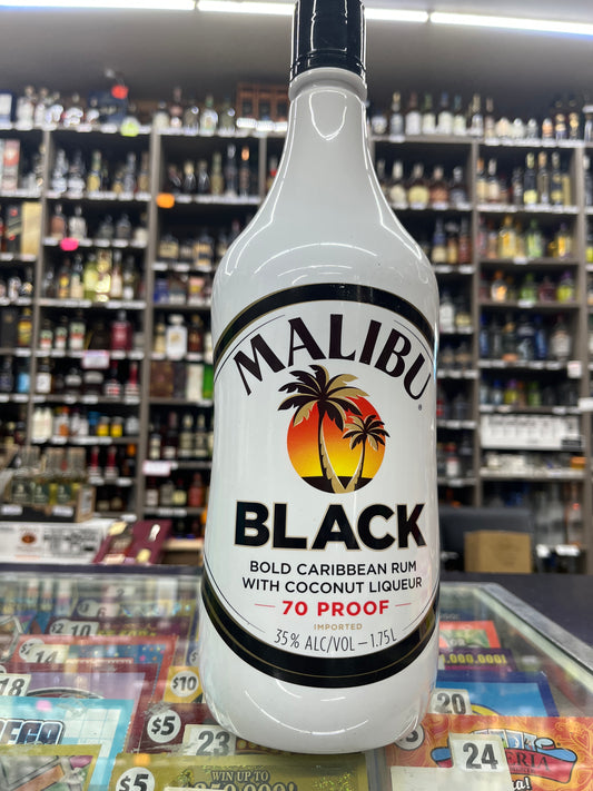 Malibu Black 70 proof Coconut Rum 1.75L