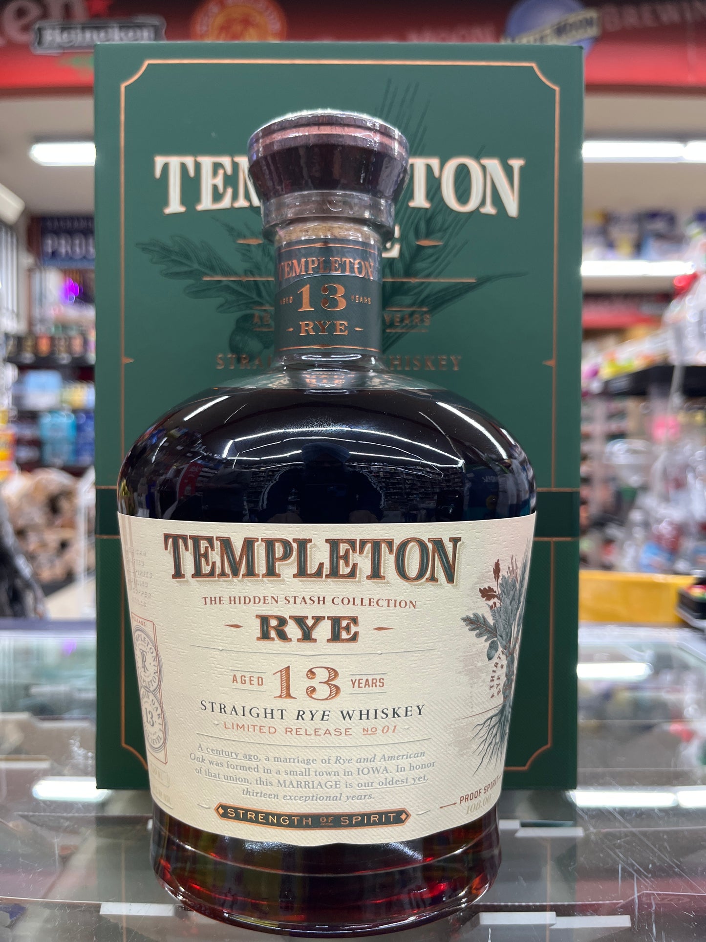 Templeton Rye Whiskey 13 Year Hidden Stash Collection 750ml