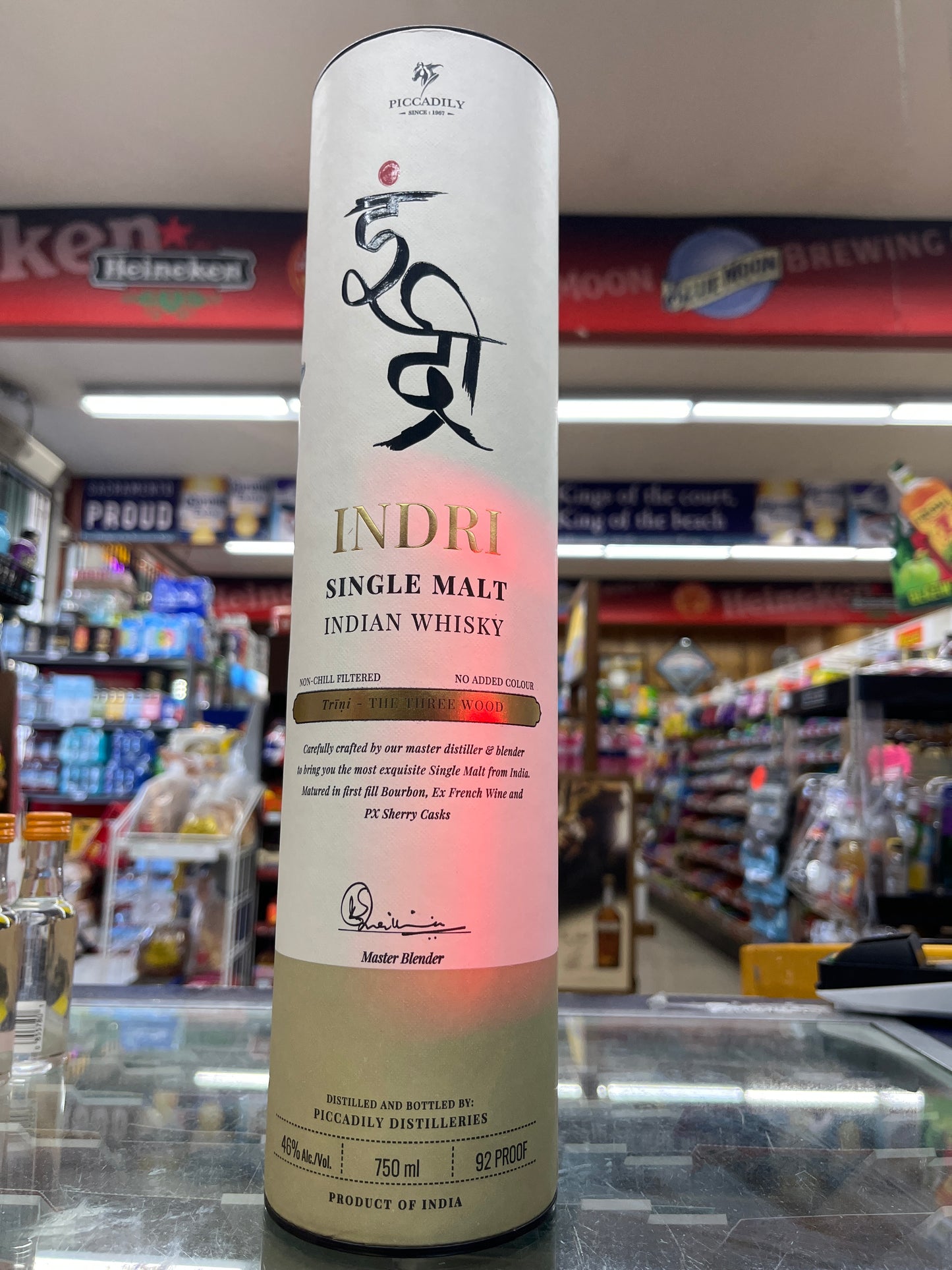 Indri SIngle Malt Whiskey Trini-The Three Wood 750ml