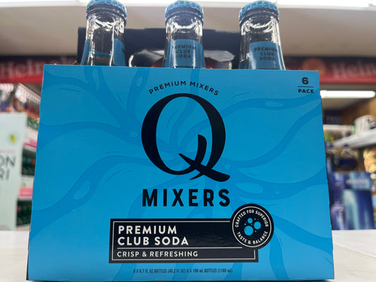 Q Mixers Club Soda bottles (6.7ozx6ct)