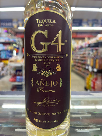 G4 Tequila Anejo 750ml