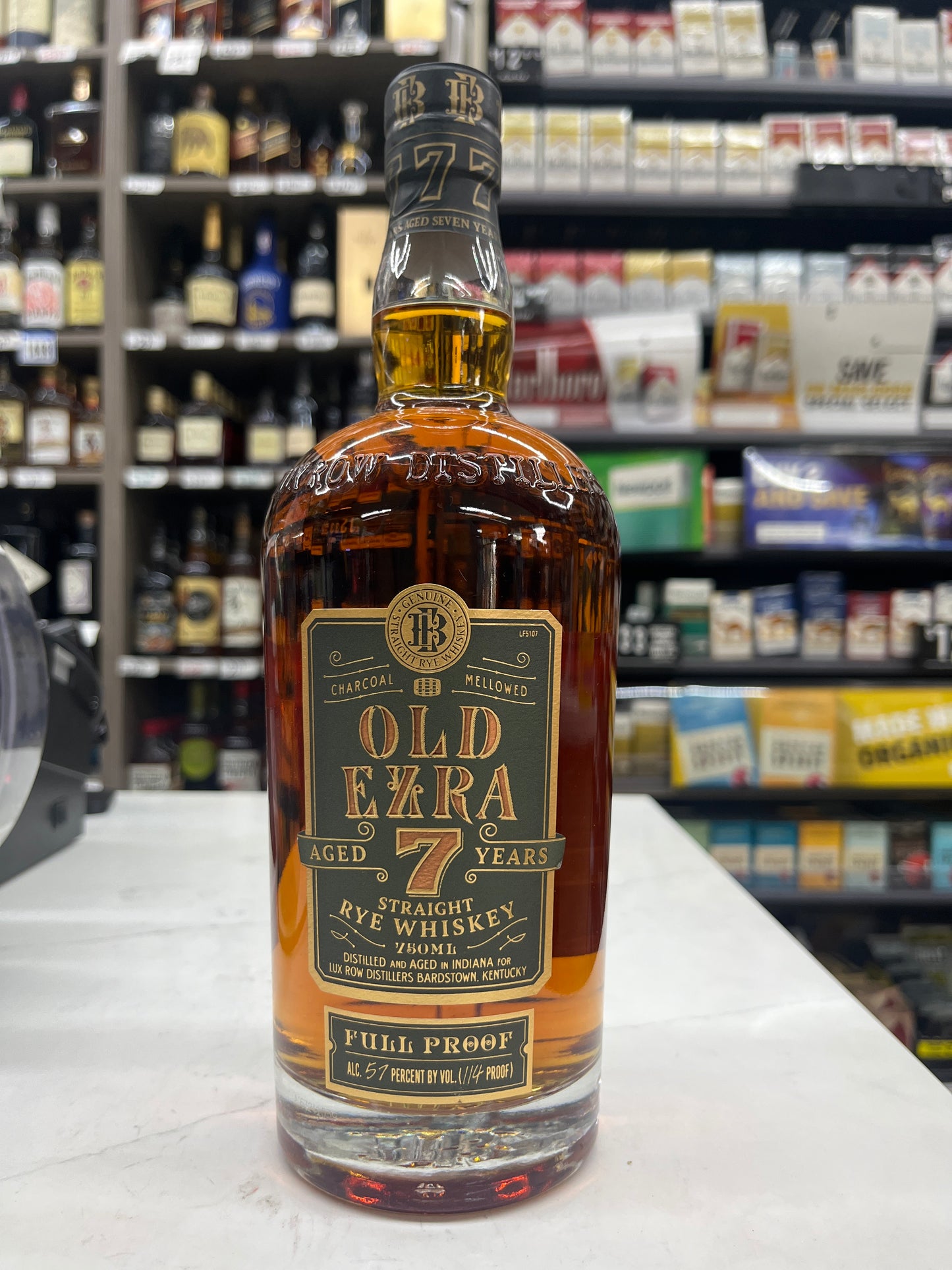 Old Ezra Aged 7yrs Rye 114proof 750ml