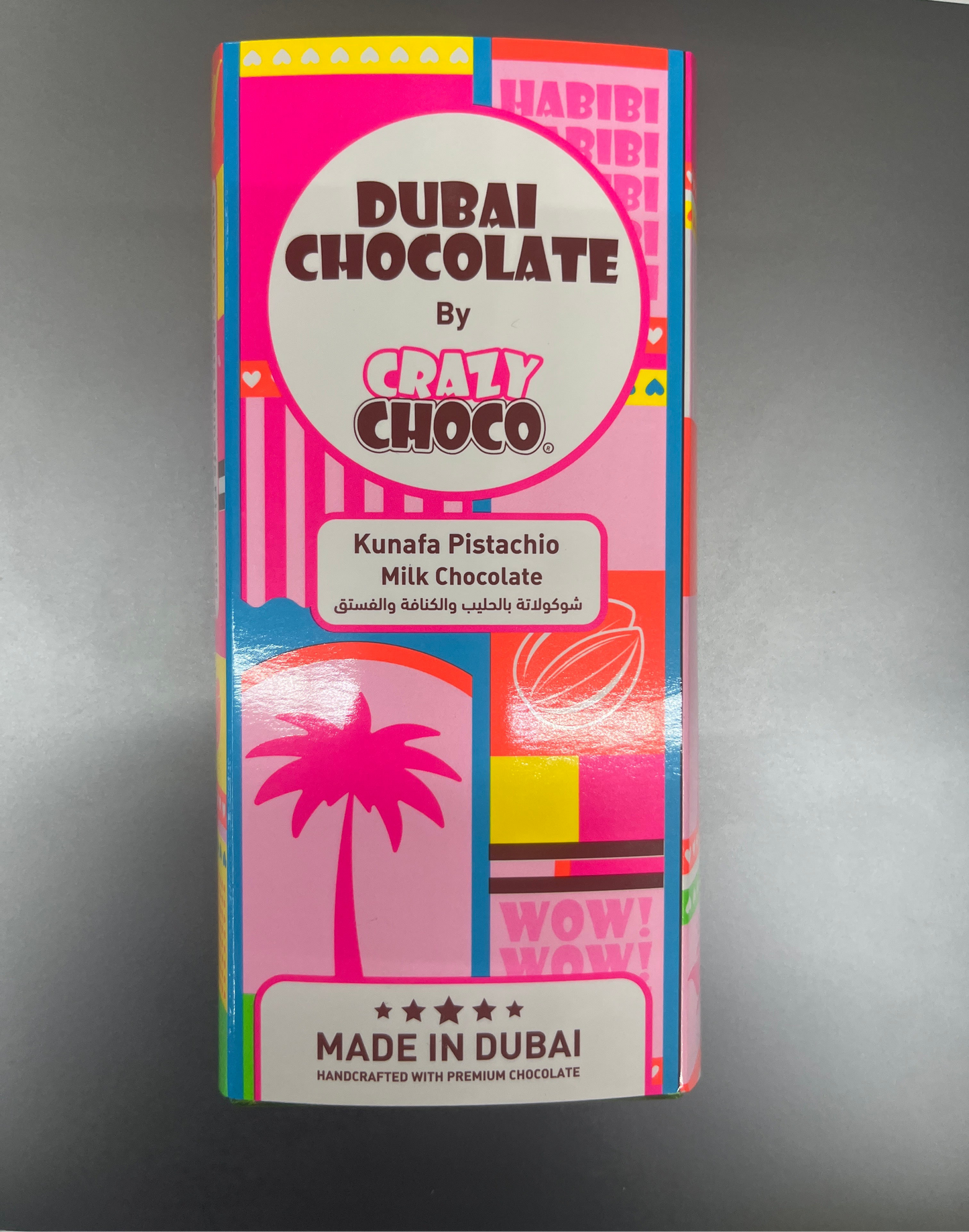 Dubai Chocolate Bar Kunafa Pistachio Milk Chocolate 200 grams