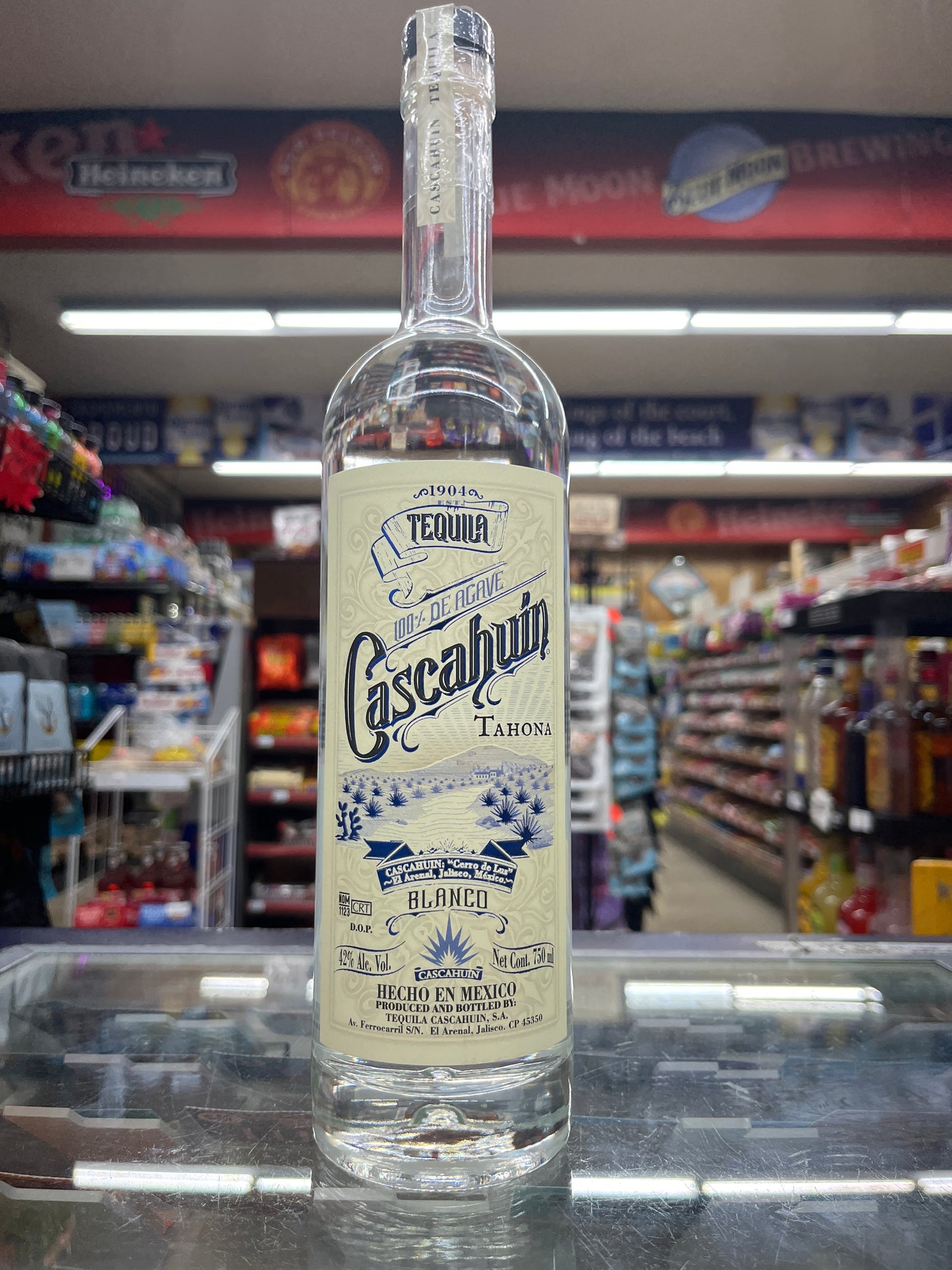 Cascahuin Tahona Blanco Tequila 750ml