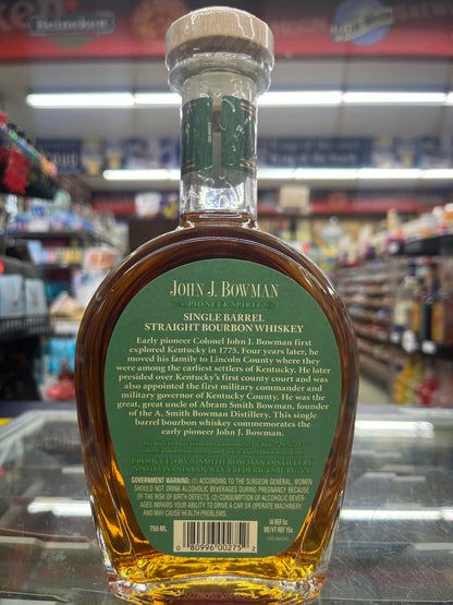 John J Bowman Single Barrel Bourbon 750 ml