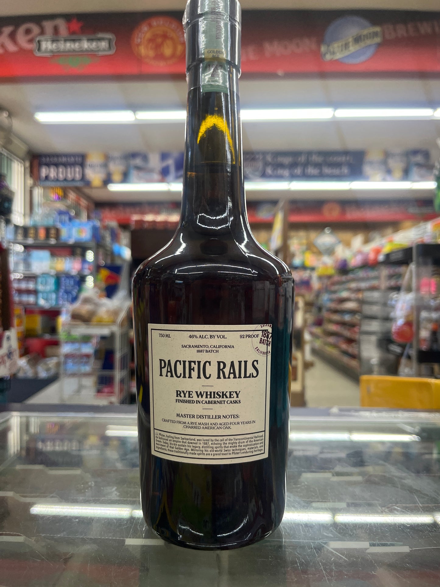 Pacific Rails Rye Whiskey 750ml