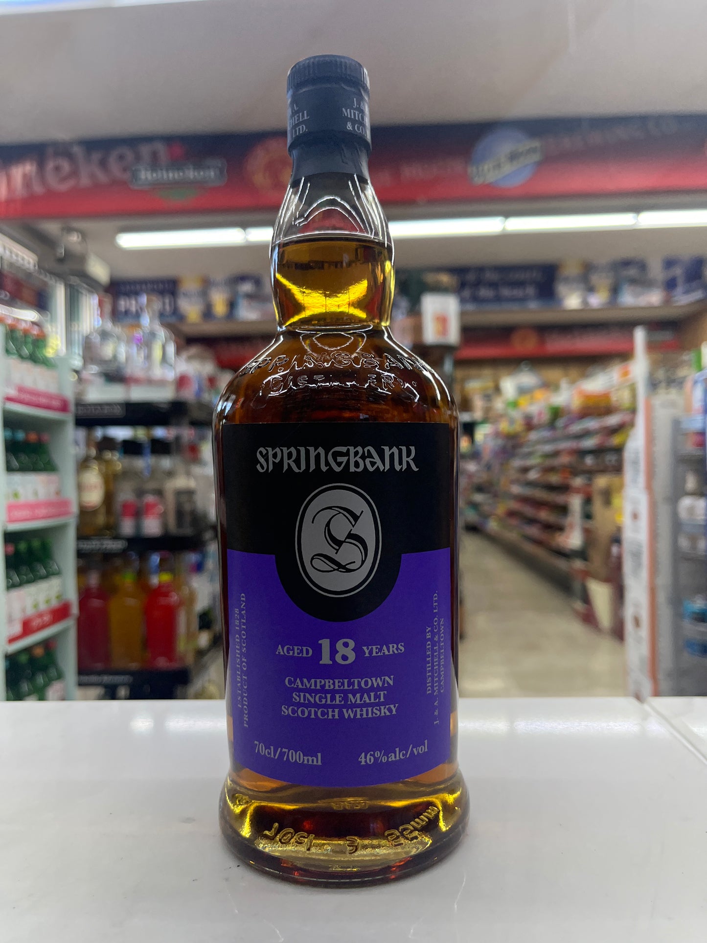 Springbank 18years old single malt scotch 700ml