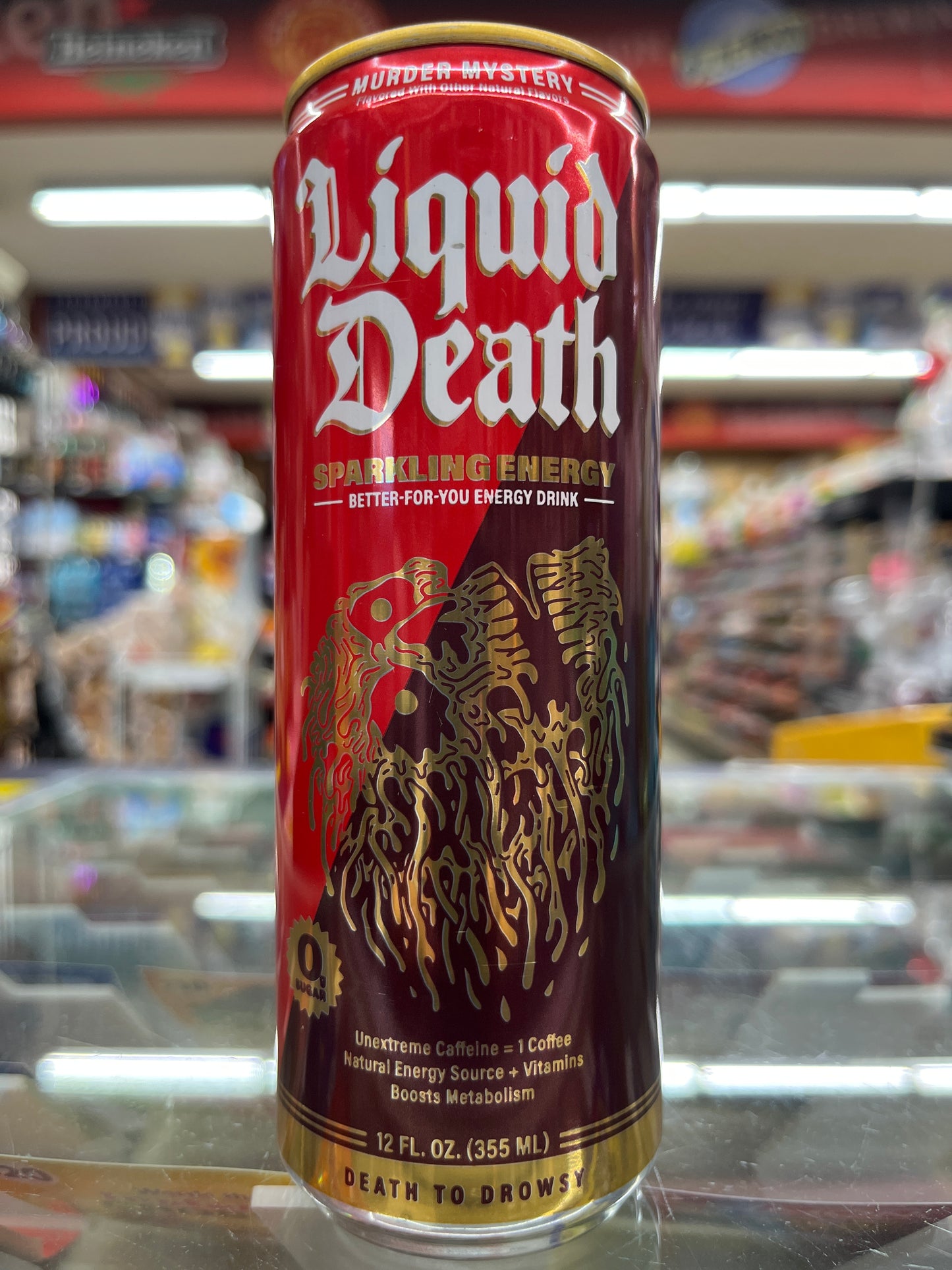 Liquid Death Energy Murder Mystery 12oz