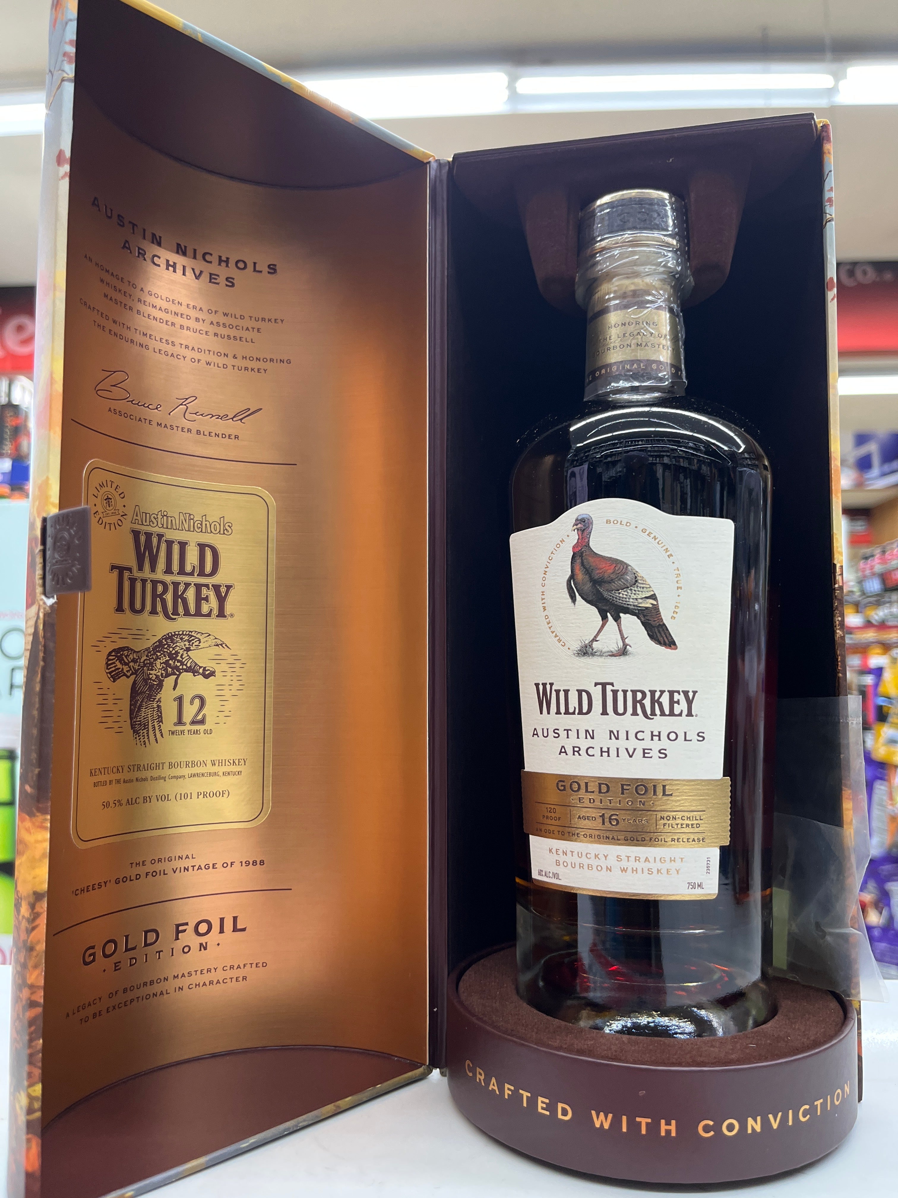 Wild Turkey 16 years Old Gold Foil 750ml – Metro Food and Liquor
