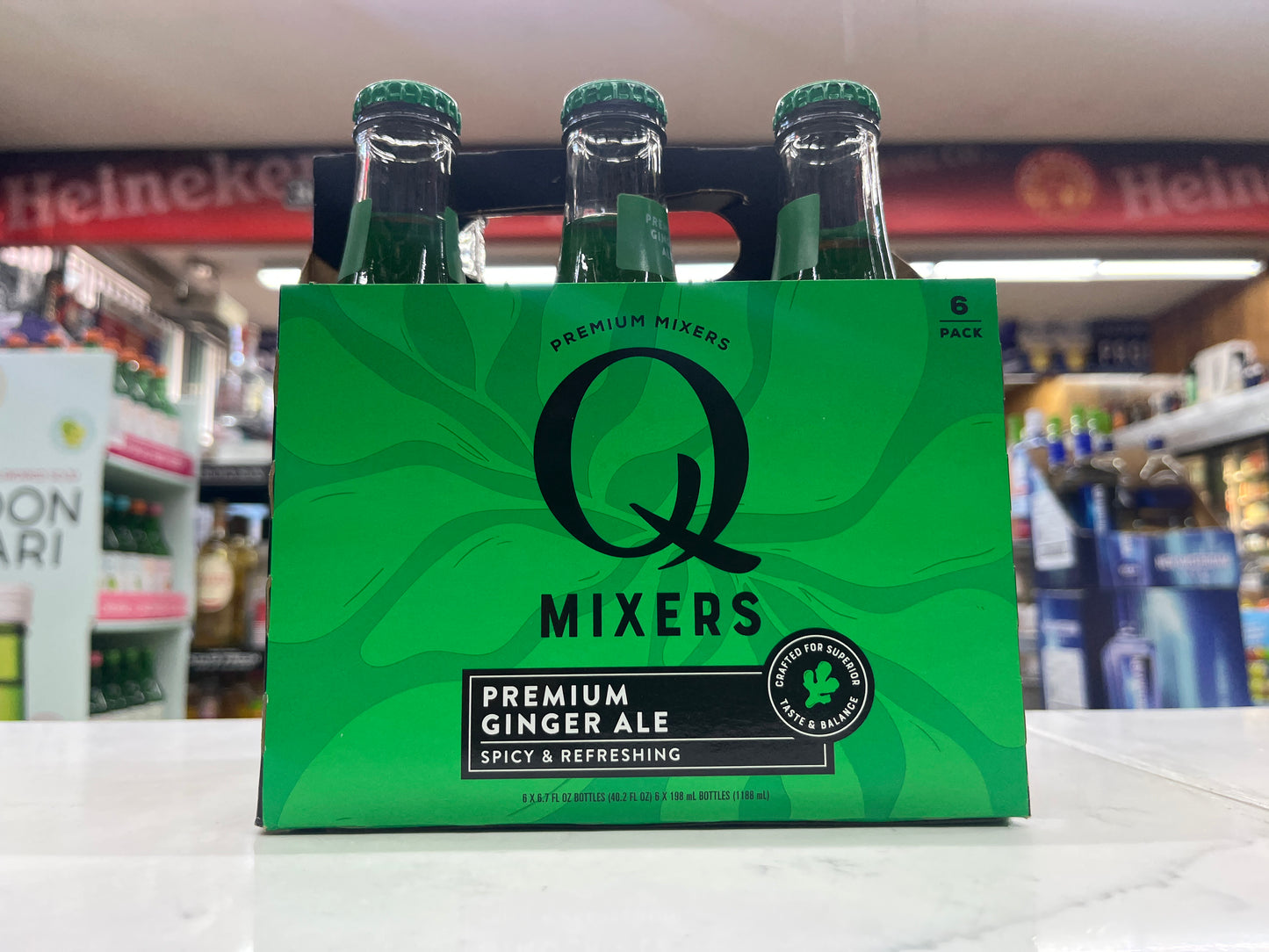 Q Mixers ginger ale bottles (6.7ozx6ct)