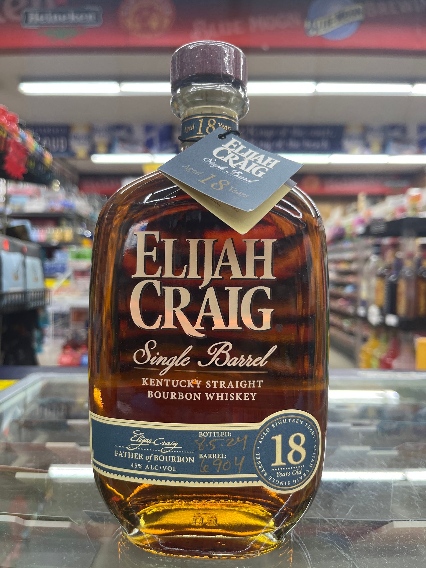 Elijah Craig 18yrs Single Barrel 750ml (90 proof)