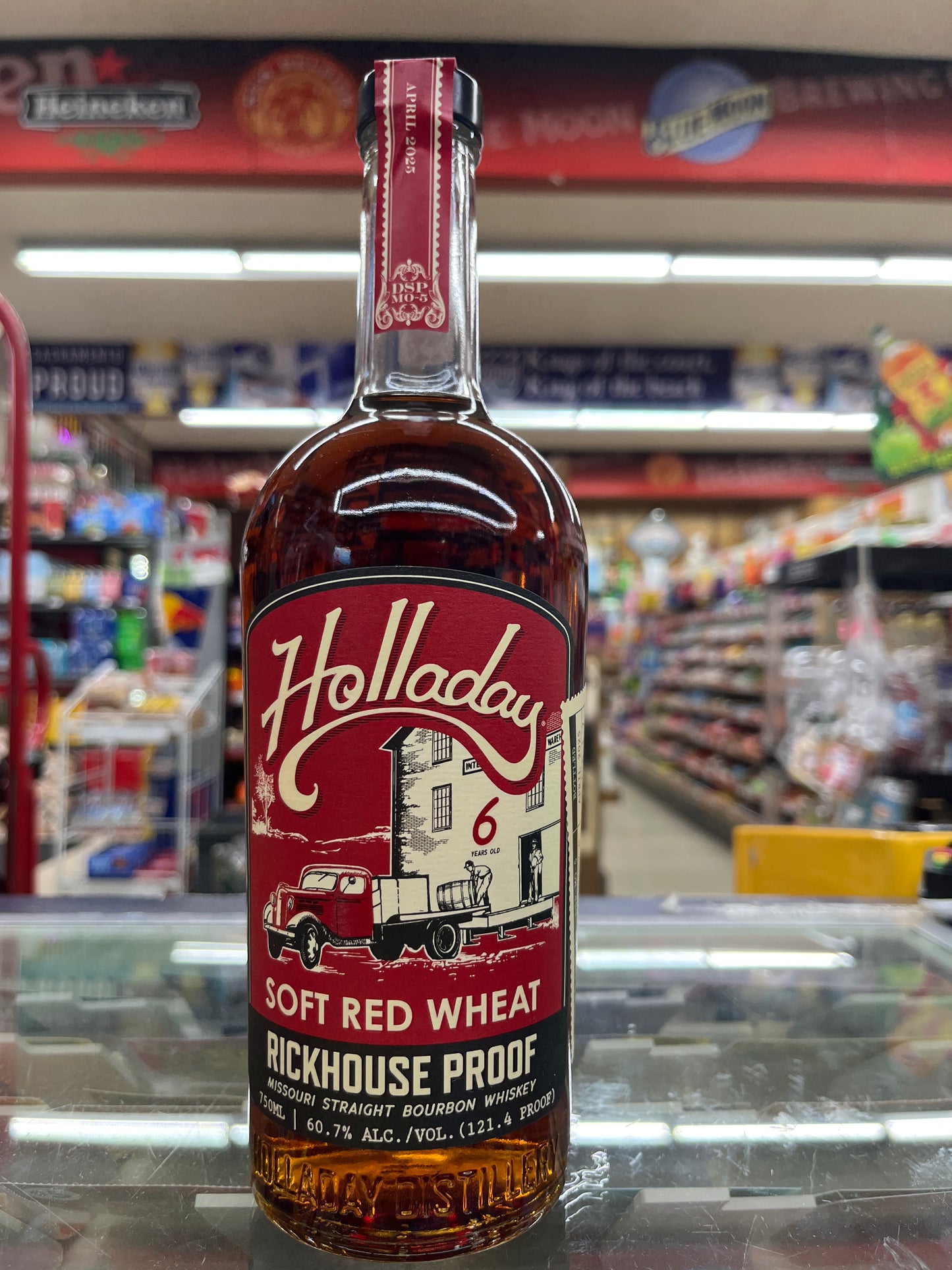 Ben Holladay Soft Red Wheat Bourbon Rickhouse proof aged 6 years 750ml