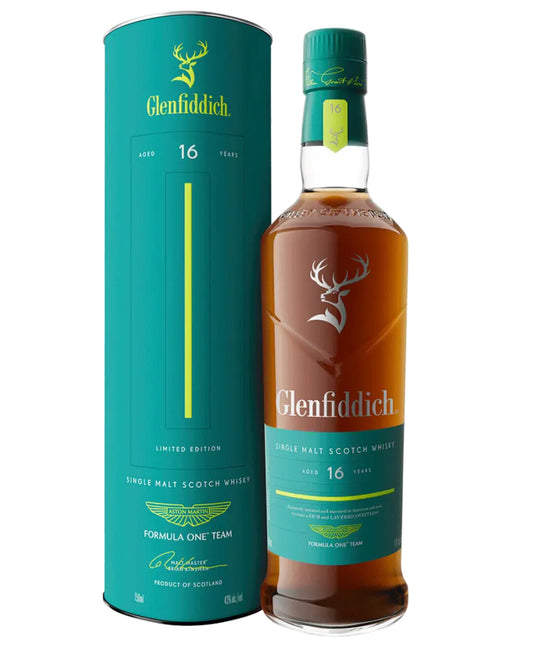 Glenfiddich 16yrs Single Malt Scotch Whiskey Aston Martin 750ml