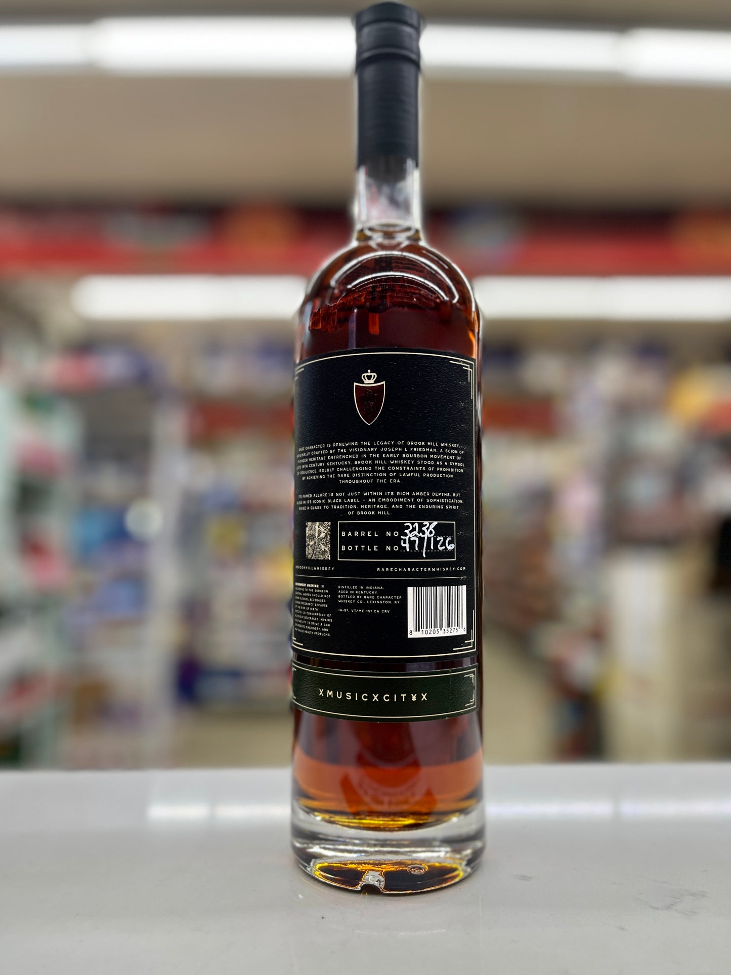 Brookhill Rare Character 15 years old Straight Rye Whiskey 750ml