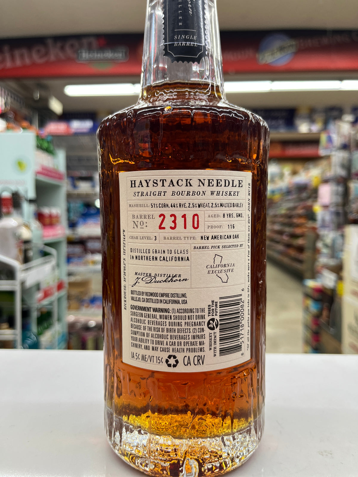 Redwood Empire Haystack Needle Single Barrel Bourbon 750ml