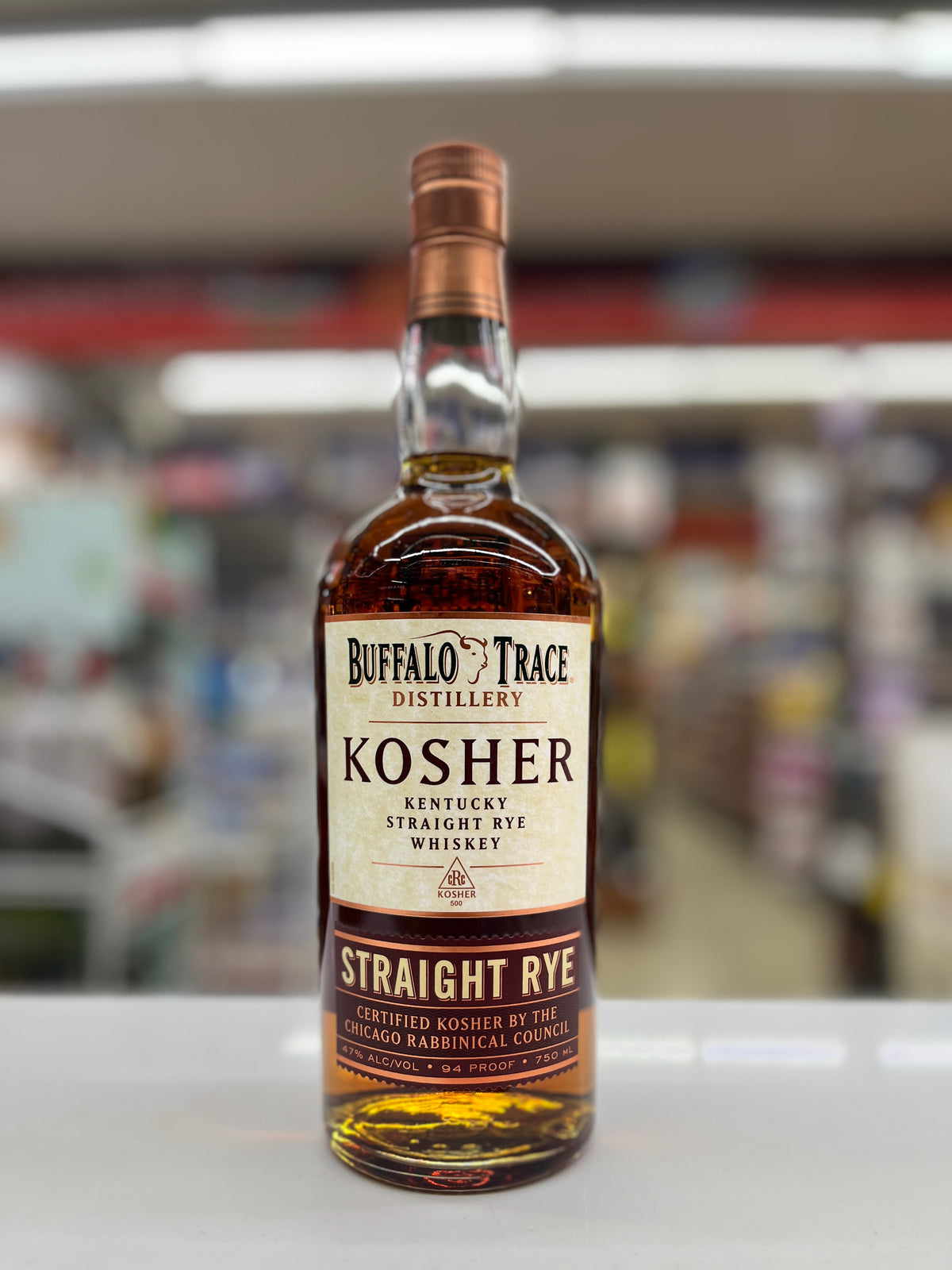Buffalo Trace Kosher Straight Rye 750ml