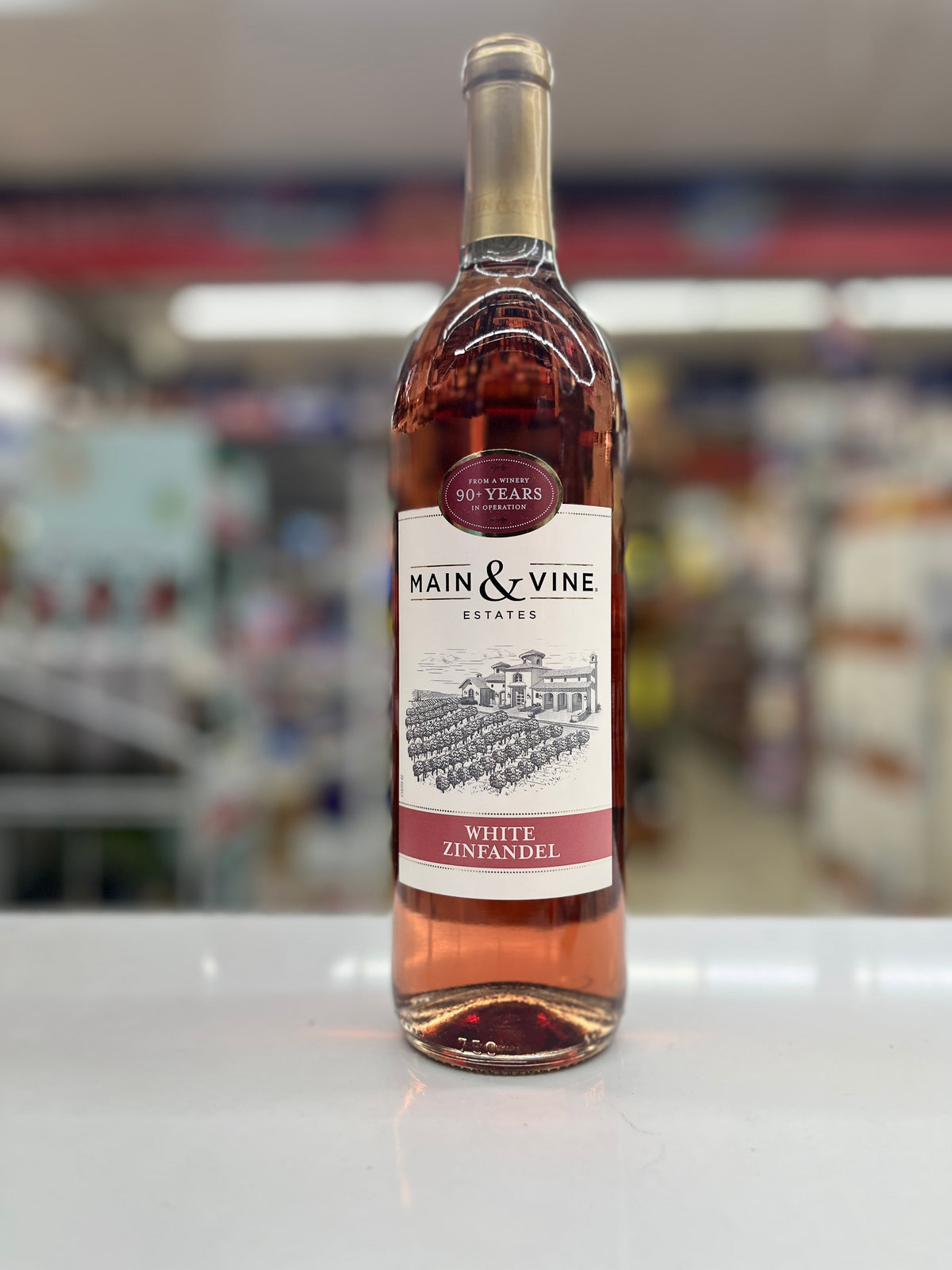 Main & Vine White Zinfandel Rosé Wine 750 mL